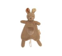 Jollein Baby Comforter - Kangaroots - Peluche e panno per ciuccio - Extra morbido - Panno per coccole per neonati - Con anello di fissaggio - Regali per neonati - 28x11 cm