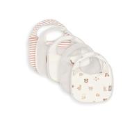 Jollein Bavaglino Baby - Animal Friends - Confezione da 5 bavaglini impermeabili - con chiusura in - bavaglini per bambini