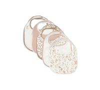 Jollein Bavaglino Baby - Bloomy - Confezione da 5 bavaglini impermeabili - con chiusura in velcro - Bavaglino - bavaglino per bambini