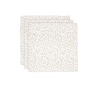 Jollein Bloomy - Panno in mussola per bambini, confezione da 3 pezzi, 70 x 70 cm, 100% cotone, certificato Oeko-Tex