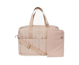Jollein Borsa fasciatoio Puffed Muschio - Biscuit - impermeabile - multifunzionale - marrone chiaro