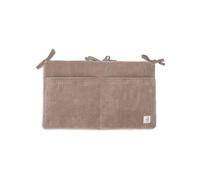 Jollein Sacco portaoggetti per culla - Cloudy Rib - Milky Coffee - Organizer per cameretta dei bambini - Organizer per giocattoli con scomparti - 49 x 30 cm - Accessori per lettino