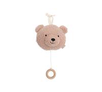 Jollein Carillon Baby Teddy Bear - Wild Rose - Ciondolo musicale in tessuto - per ragazze e ragazzi - Giocattolo musicale per bambini - Peluche con musica