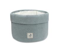 Jollein Cesta Cosy Knit, verde mare, 60% cotone, 40% acrilico, 14 x 18 cm, verde