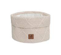 Jollein Cestino per la cura - Check Knit, Oatmeal - 60% cotone, 40% acrilico, 14 x 18 cm, naturale