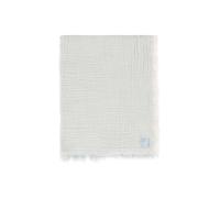Jollein Coperta muslin fringe strisce, 75 x 100 cm, 100% cotone, per culla, 0,5 TOG, certificata GOTS, con frange