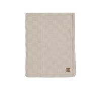 Jollein Coperta per neonati Box Knit - Warm Sand/Velvet - 110x150cm - 100% cotone - Per culla - 1,5 TOG - Certificazione GOTS