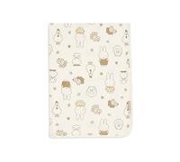 Jollein Coperta per neonati in jersey - Miffy Family Farm - 75x100 cm - 100% cotone jersey - Coperta per culla - 1,0 TOG - Certificazione OEKO-TEX