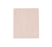 Jollein Coperta per neonati muslin jacquard - rosa selvatica - 75 x 100 cm - 100% cotone - per culla - 0,5 TOG - certificato GOTS - motivo jacquard