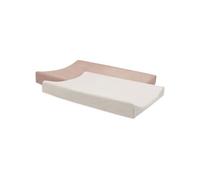 Jollein Copri fasciatoio in spugna - rosa selvaggia/avorio - confezione da 2 - 50 x 70 cm - 85% cotone 15% poliestere - certificato Oeko-Tex - rivestimento fasciatoio