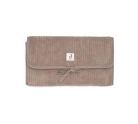 Jollein Fasciatoio Cloudy Rib - Milky Coffee - Con Tasche e Fiocco - Morbido e Lavabile - Fasciatoio Portatile Ideale per Viaggiare - 71x50cm