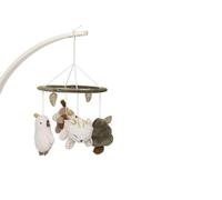 Jollein Giostrina per neonati - Tiny Park - Con figure di animali - Giostrina morbida per culla e box - Stimola i sensi e l'attenzione - Regali per neonati