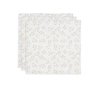 Jollein Leafy Dreams - Panno in mussola per bambini, confezione da 3 pezzi, 70 x 70 cm, 100% cotone, certificato Oeko-Tex