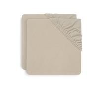 Jollein Lenzuolo con angoli elasticizzati in cotone 60 x 120 cm - Nougat - 2 pezzi