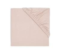 Jollein Lenzuolo con angoli elasticizzati in jersey, per la culla - Wild Rose - 60 x 120 cm - 100% cotone - Lenzuolo con angoli - rosa antico