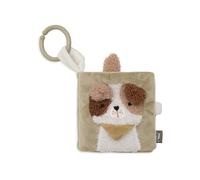 Jollein Libro di stoffa per bebè - Tiny Park - Libro di attività con pagine fruscianti, nastri e specchio - Stimola i sensi e le capacità motorie - Per box e in viaggio - Dalla nascita