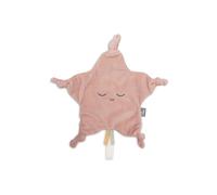 Jollein Little Star, telo di peluche rosa selvatica, 100% poliestere, 25 x 25 cm