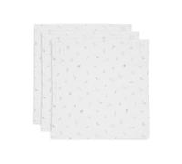 Jollein Lovely Birds - Panno in mussola per bambini, confezione da 3 pezzi, 70 x 70 cm, 100% cotone, certificato Oeko-Tex