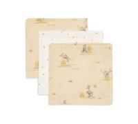 Jollein Panni in mussola per neonati - Kangaroots - 31x31 cm - Confezione da 3 - 100% cotone - Panni antiruttino per neonati - Certificati OEKO-TEX