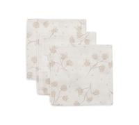 Jollein Panni in mussola per neonati - Leafy Dreams - Confezione da 3 - 31x31cm - Mussola - 100% cotone - Panni in mussola per neonati - Pannolini in mussola - Certificazione OEKO-TEX