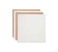 Jollein Panno in mussola per bambini, biscuit/avorio, confezione da 4 pezzi, 70 x 70 cm, 100% cotone, certificato Oeko-Tex