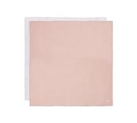 Jollein Panno in mussola per bambini, colore rosa, avorio, confezione da 2 pezzi, 115 x 115 cm, 100% cotone, certificato Oeko-TEX, colore: rosa antico/avorio
