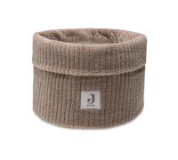 Jollein Pflegekörbchen - Cloudy Rib - Caffè latteo - Aufbewahrungskorb Wickeltisch - Organizer Wickeltisch - Wickeltisch Zubehör - 14 x 18 cm