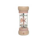 Jollein Pioggia per Bambini in Legno - Lovely Birds - Giocattoli per Bambini a Partire da 0+ Mesi - con Fata Amy & Uccello - Promuove Sensi e capacità motorie, Rosa Antico/Verde Menta