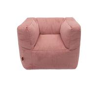 Jollein Poltrona per bambini Corduroy Wild Rose - morbida poltrona per bambini in tessuto di velluto per bambini - leggera e confortevole - perfetta per la cameretta dei bambini, rosa antico