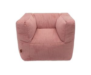 Jollein Poltrona per bambini Corduroy Wild Rose - morbida poltrona per bambini in tessuto di velluto per bambini - leggera e confortevole - perfetta per la cameretta dei bambini, rosa antico