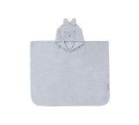 Jollein Poncho da bagno per bambini e neonati - 100% spugna di cotone - Con cappuccio - Morbido e assorbente - 65x62 cm - Miffy Cloudy Blue