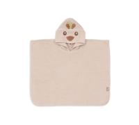 Jollein Poncho da bagno per bambini e neonati - 100% spugna di cotone - con cappuccio - morbido e assorbente - 75x75 cm - Pavone Pavone