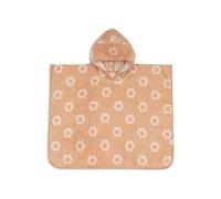 Jollein Poncho da bagno per bambini e neonati - Jacquard, floreale - 100% cotone - Spugna - Certificato OEKO-TEX - Asciugamano poncho - Poncho da bagno per neonati per bambine e bambini