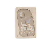 Jollein- Puzzle in Legno, Colore Giraffa, 6 Teile, 22 cm x 14.8 cm, 105-001-68049