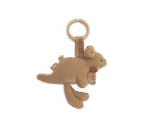 Jollein Rimorchio per passeggino - Kangaroots - Giocattolo sensoriale da viaggio con canguro - Per passeggini e seggiolini auto - Con anello di plastica - Lavabile a mano
