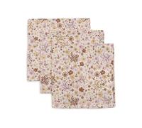 Jollein Salviette per bambini - Flower Fairies - Confezione da 3 - 31 x 31 cm - Mussola - 100% cotone - Pannolini di garza - Certificato Oeko-Tex
