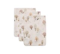 Jollein Salviette per neonati - Tiny Park - Confezione da 3 - 15x20cm - Mussola - 100% cotone - Salviette per neonati - Certificato OEKO-TEX