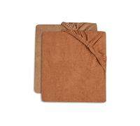 Jollein - Set di 2 fodere per fasciatoio 50 x 70 cm, in spugna di caramello e biscotti