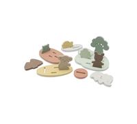 Jollein Set di giocattoli da bagno in schiuma - Kangaroots - 9 pezzi EVA galleggianti - Puzzle per bagno e doccia - Con rete ventose per riporre i giocattoli - Promuove le capacità motorie