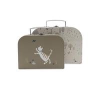 Jollein Set di valigie giocattolo per bambini - Tiny Park - 2 pezzi - Valigie per bambini in cartone