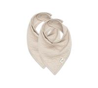 Jollein Soft Waves Nougat - Bavaglino a bandana, confezione da 2 pezzi, 029-867-67051