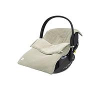 Jollein Tasca per piedi Basic Knit Olive Green - Per Bambino Seggiolino Auto Gruppo 0+ e Passeggino - Per 3 Punti e 5 Punti Cintura - Maglia Modello e Fodera In Pile - Verde oliva
