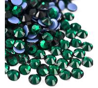 Jollin 2880 pz Hotfix Cristallo Strass Flatback Diamanti In Vetro Gemme per Artigianato Artigianato Decorazioni Vestiti Scarpe 3.2mm SS12 Verde Scuro