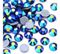 Jollin 2880 strass termoadesivi con retro piatto, in vetro, per artigianato, artigianato, decorazioni, vestiti, scarpe, 3,2 mm, SS12 Jet AB