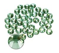 Jollin, Strass termoadesivi con retro piatto, 576 pezzi (16 SS, 4 mm, olivina)
