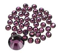 Jollin, Strass termoadesivi con retro piatto, 576 pezzi (20 SS, 4,8 mm, ametista)