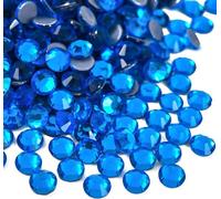 Jollin, Strass termoadesivi con retro piatto, in vetro, adatti come diamanti e gemme, 4,0 mm, (16 SS, 1440 pezzi, blu (Capri blue))