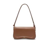 JOLLQUE Borsa a tracolla a mezzaluna da donna, piccola tracolla in pelle, borsa a mano con gnocchi, borsa a tracolla Hobo dal design unico alla moda, Marrone