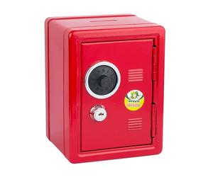 JOLLY 9920-0001 - Salvadanaio in look cassaforte, rosso