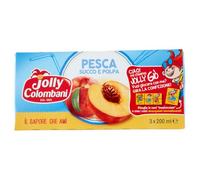 Jolly Colombani - Succo di Frutta alla pesca in brick 220ml confezione da 24 pezzi